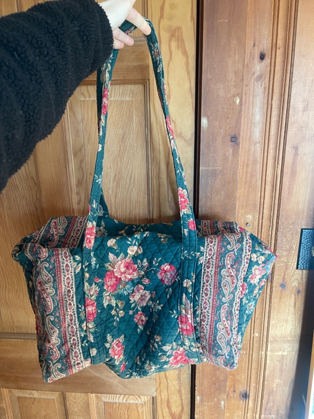 Vintage Greenbriar Vera Bradley large duffle EUC